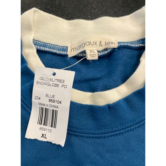 Margaux & Lexi NWT mockneck snowglobe embellished sweatshirt XL - Picture 3 of 11